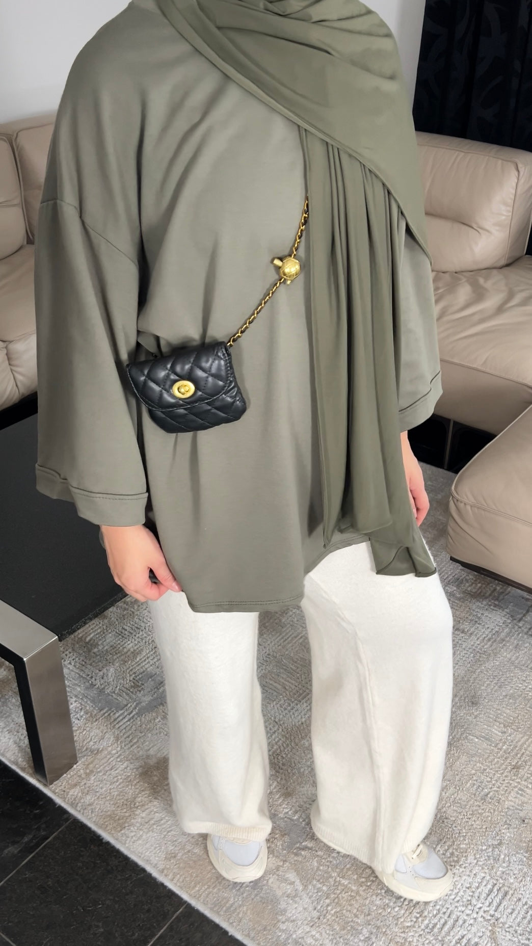 KHAKI COTTON LONGSLEEVE