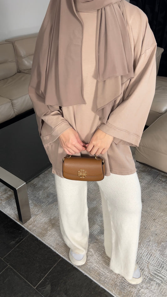 TAUPE COTTON LONGSLEEVE