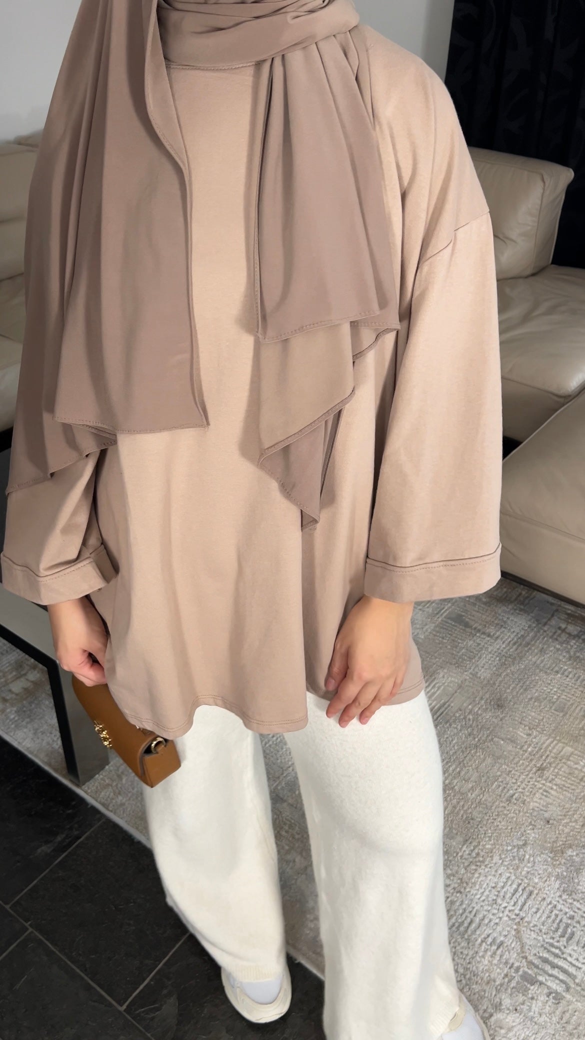 TAUPE COTTON LONGSLEEVE