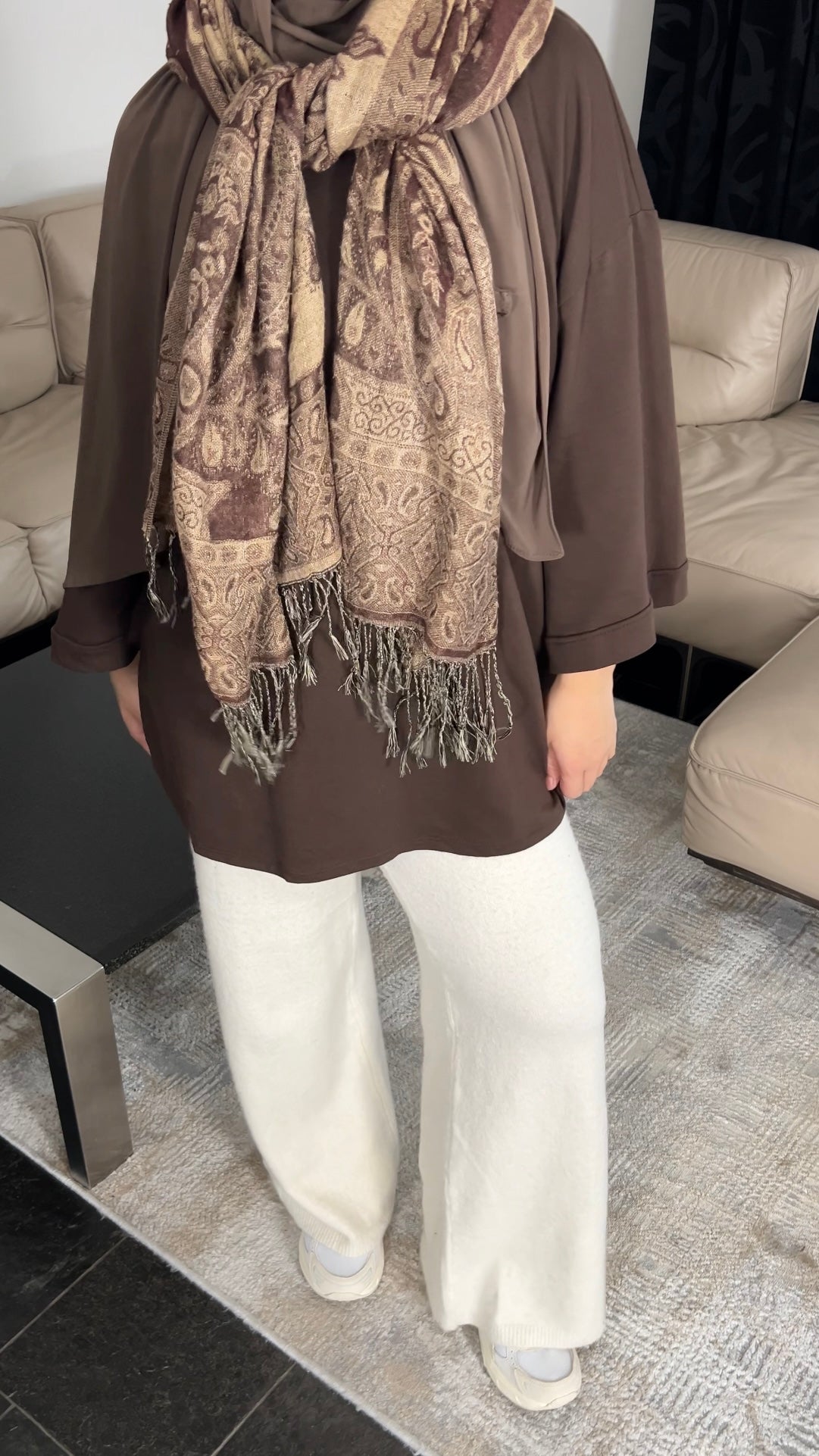 BROWN COTTON LONGSLEEVE