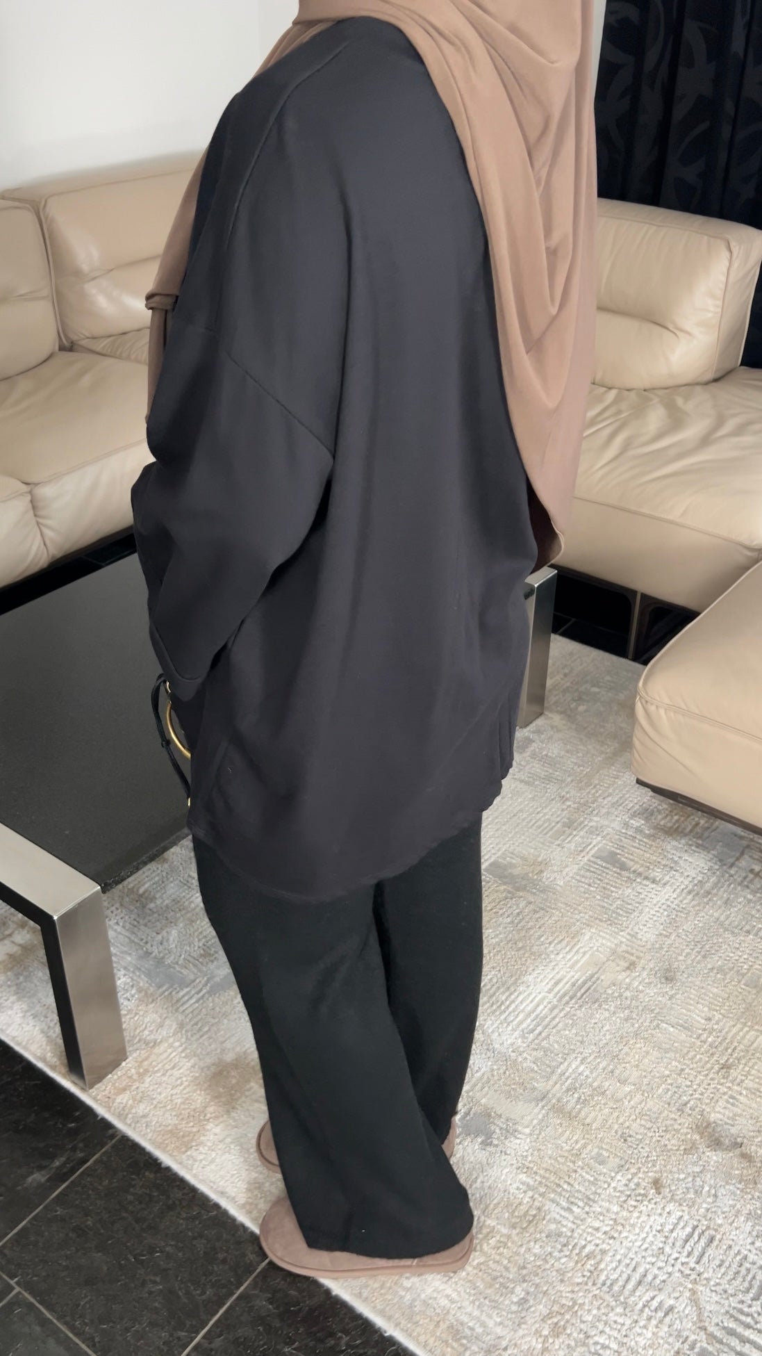 BLACK COTTON LONGSLEEVE