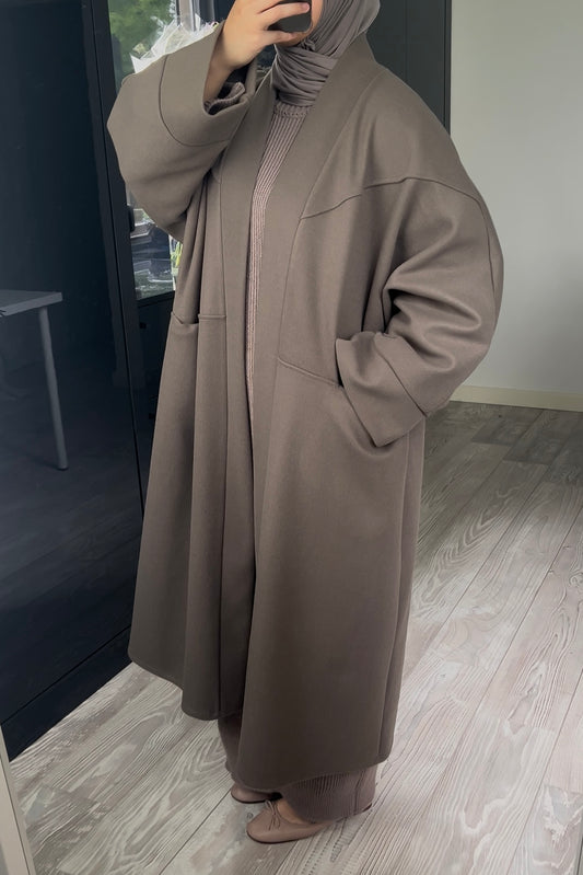 TAUPE OVERSIZED COAT