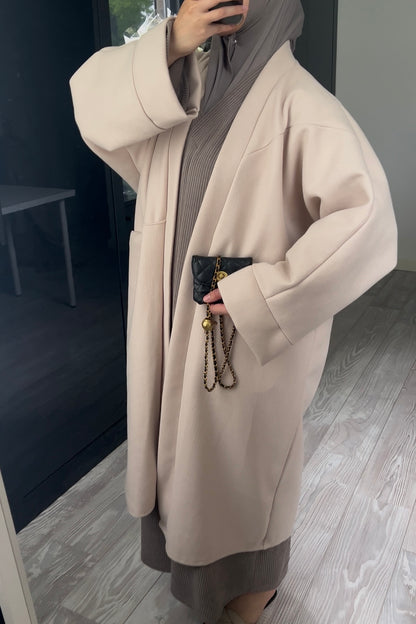 BEIGE OVERSIZED COAT