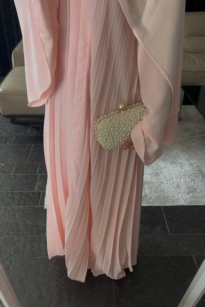 PINK PLEATED DRESS
