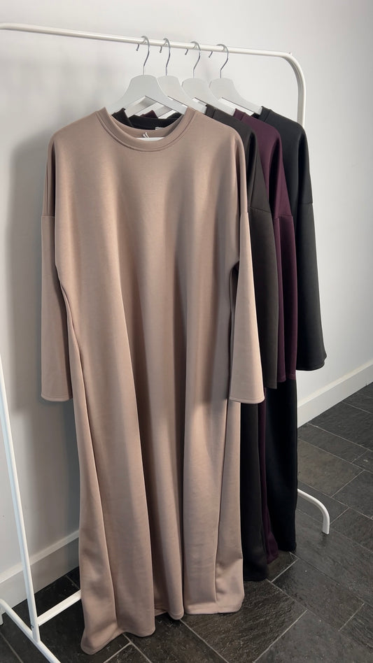 TAUPE BUTTER ABAYA
