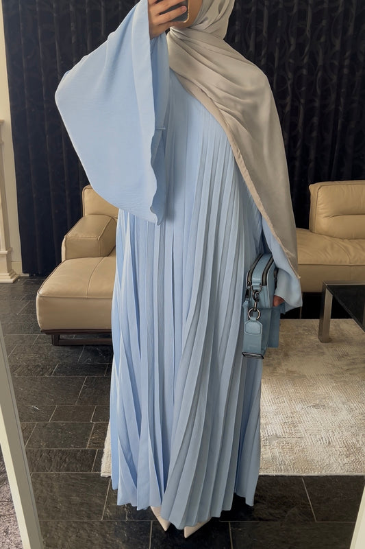 BABYBLUE PLEATED DRESS