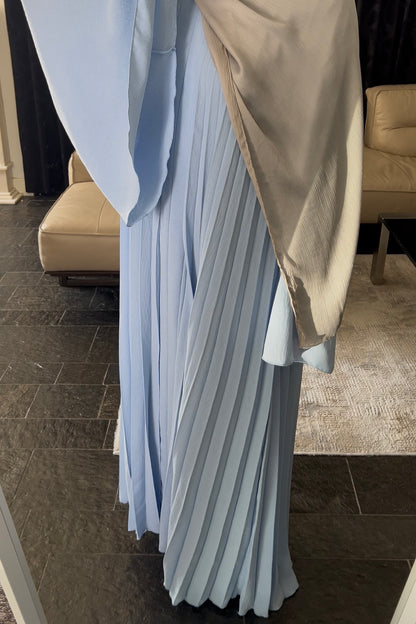 BABYBLUE PLEATED DRESS