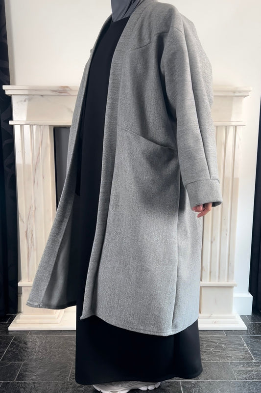 GREY OVERSIZED COAT