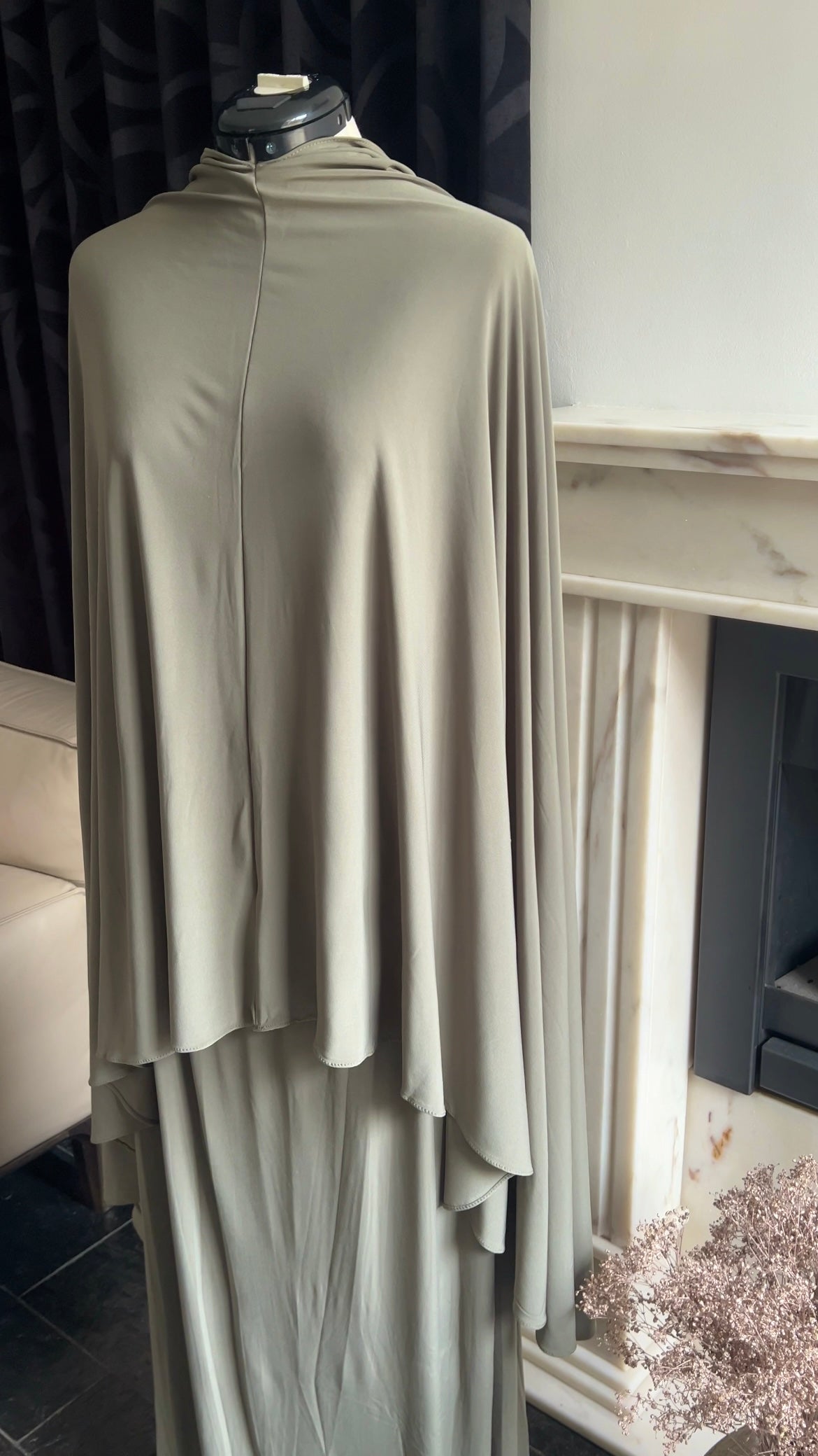 SKIRT KHIMAR SET KHAKI