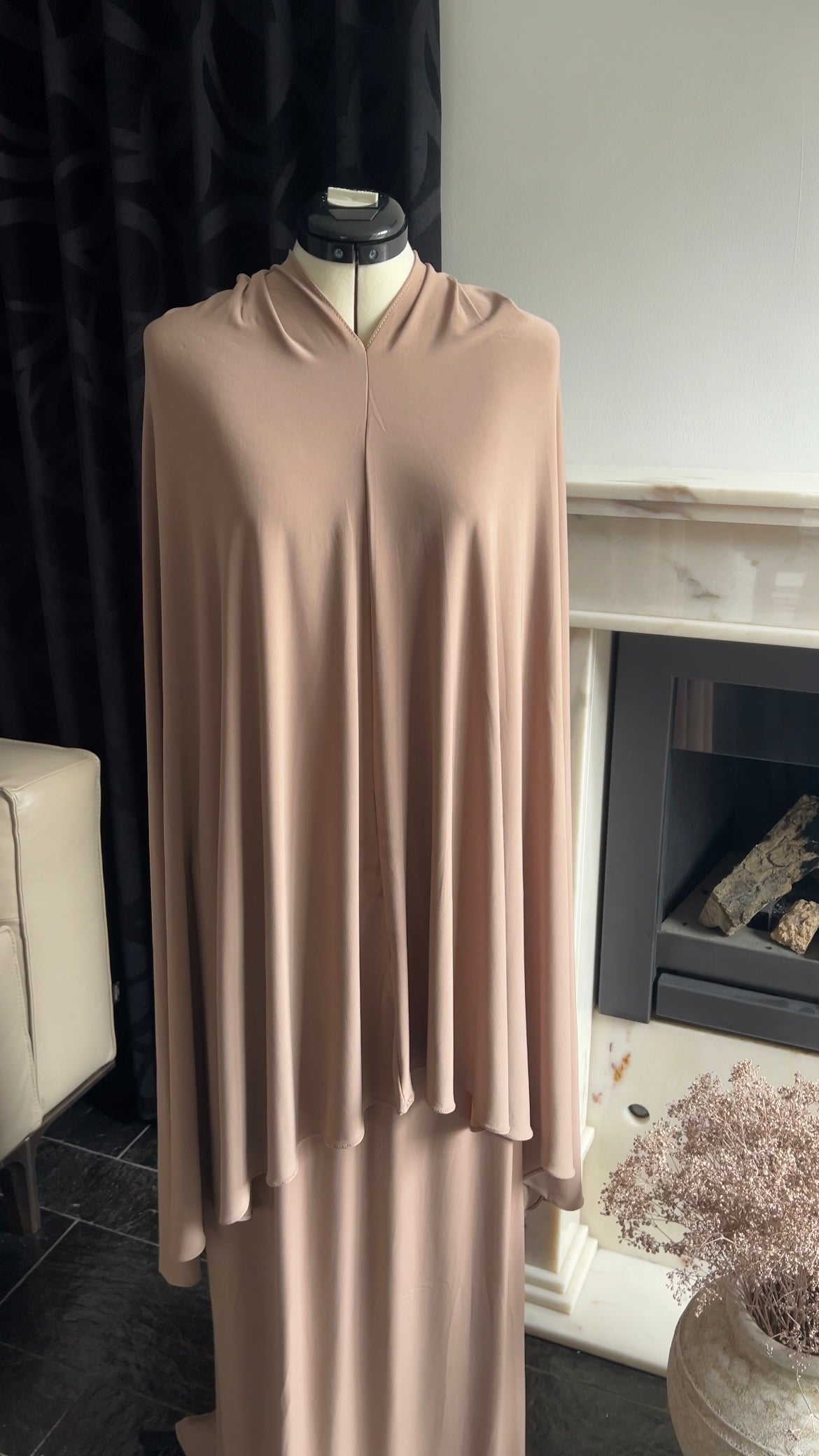 SKIRT KHIMAR SET BROWN