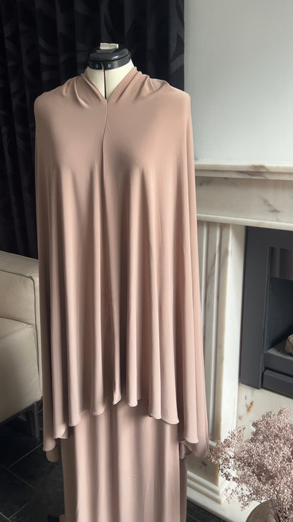 SKIRT KHIMAR SET BROWN