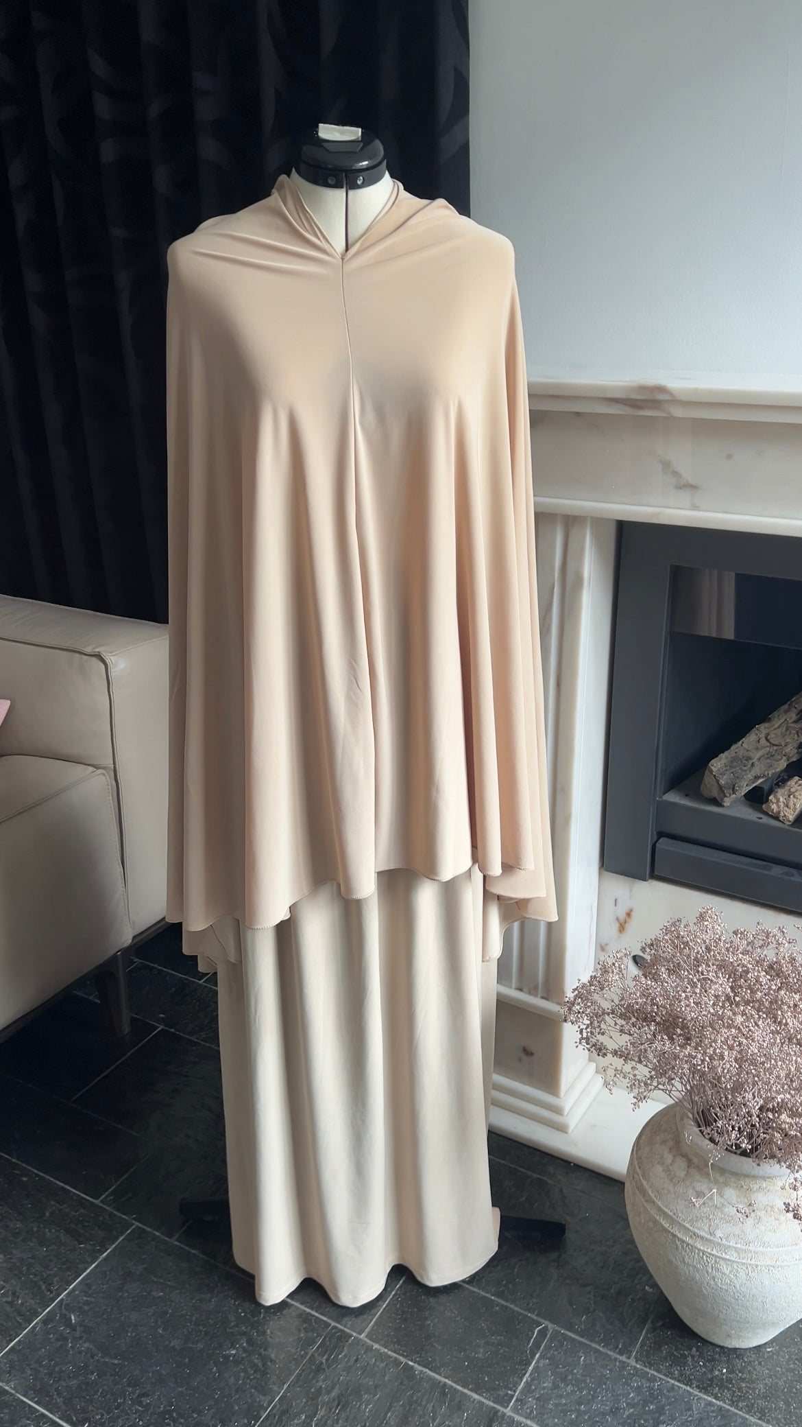 SKIRT KHIMAR SET SAND BEIGE