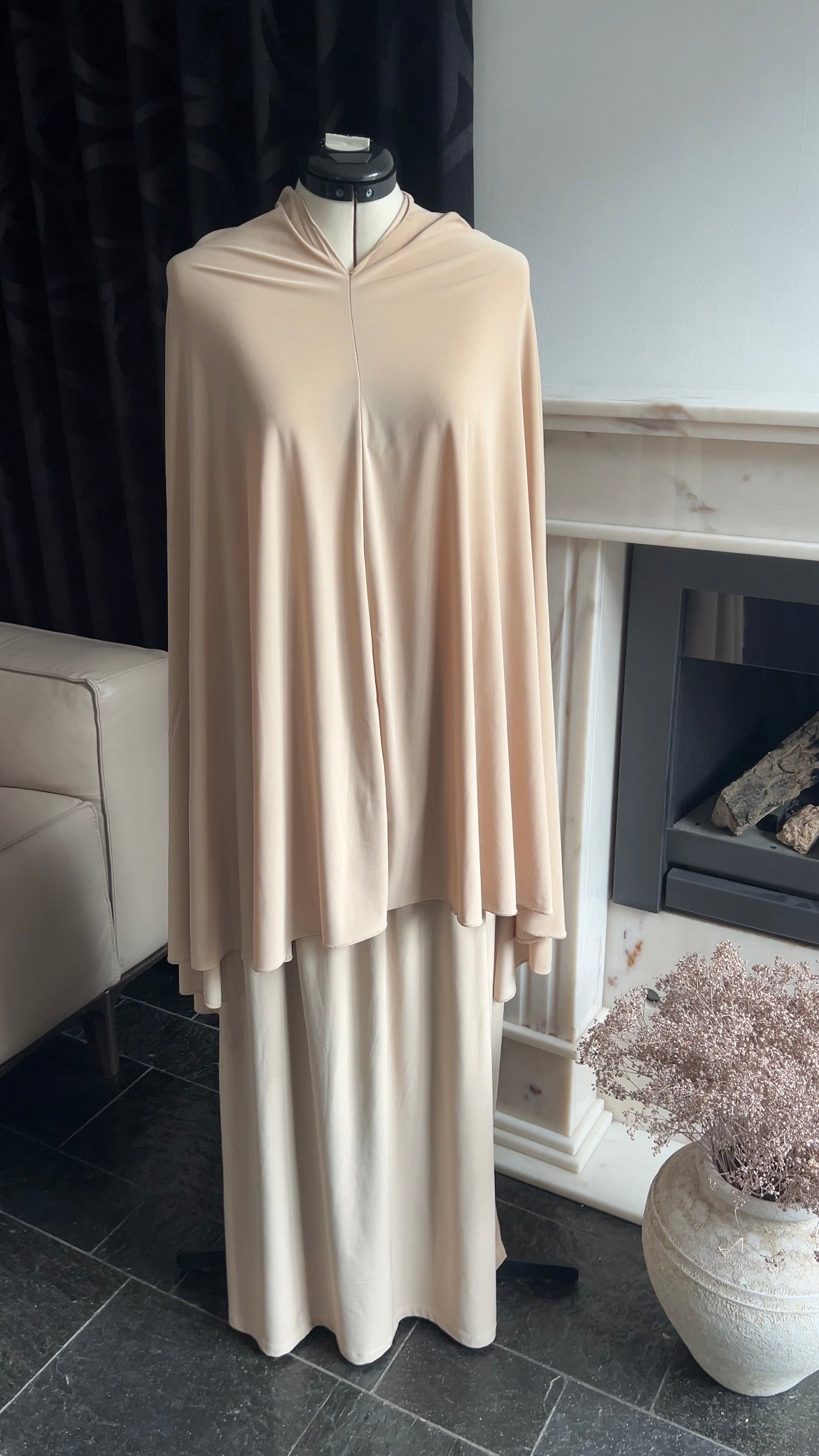 SKIRT KHIMAR SET SAND BEIGE