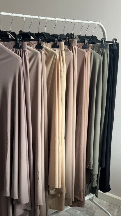 SKIRT KHIMAR SET BROWN