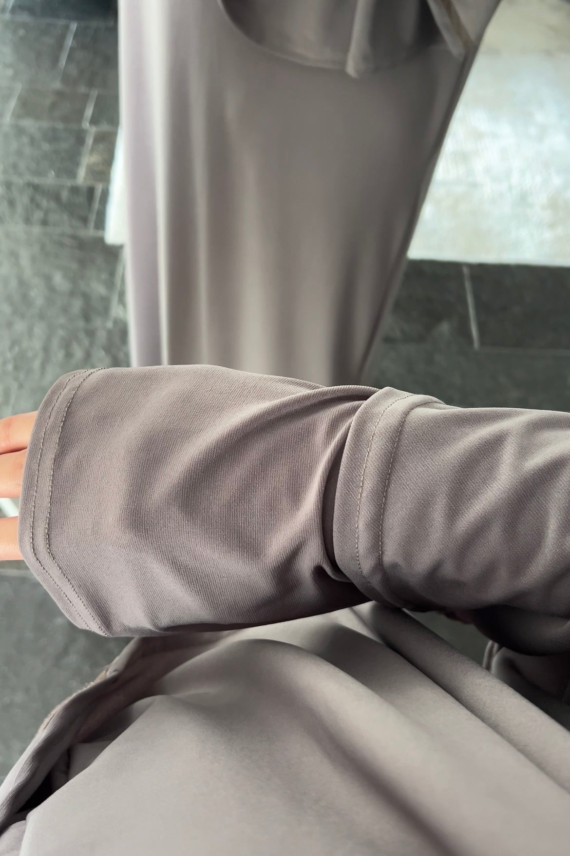 TAUPE KHIMAR SET