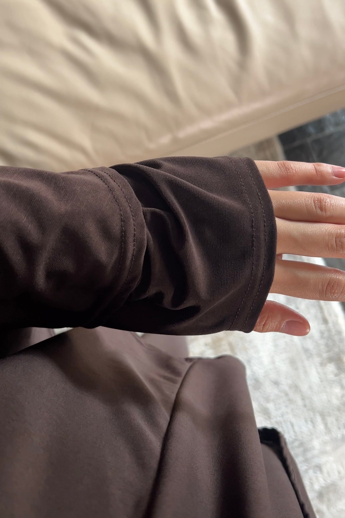 DARK BROWN KHIMAR SET
