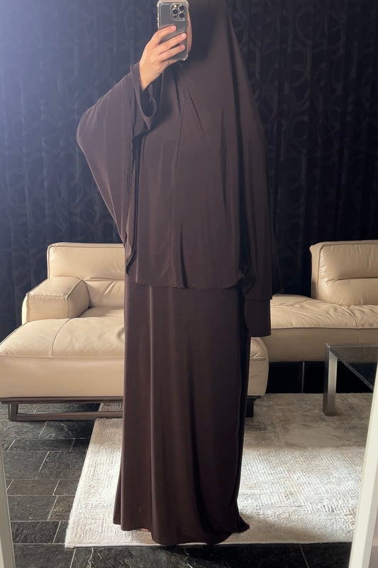 DARK BROWN KHIMAR SET