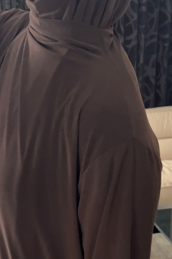 DARK BROWN KHIMAR SET
