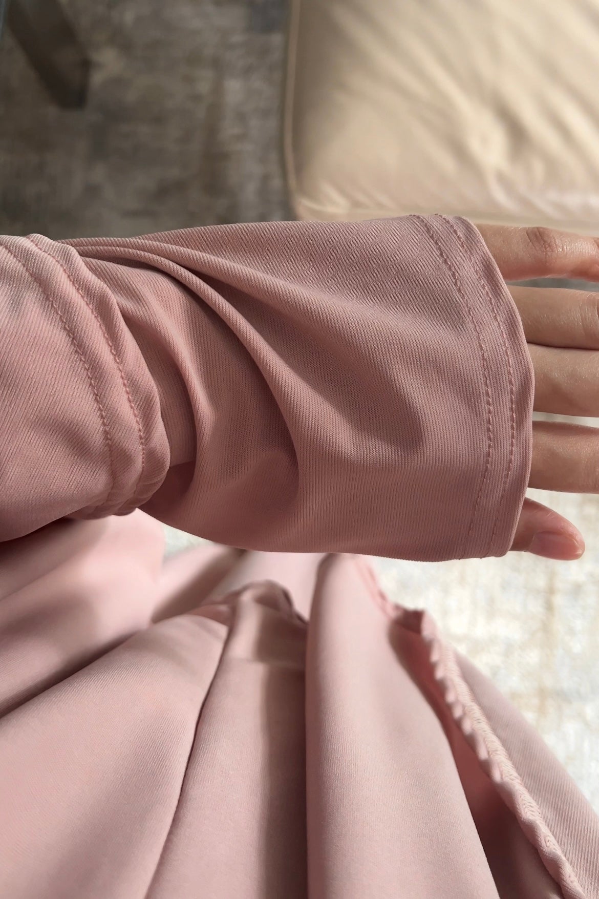 OLD ROSE PINK KHIMAR SET