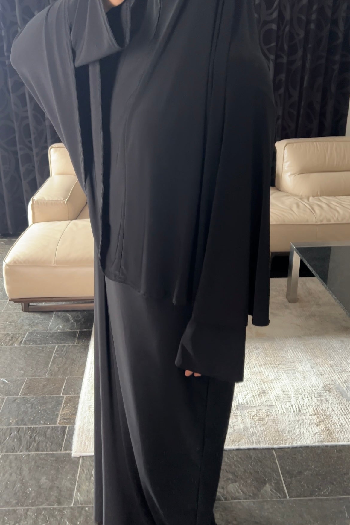 BLACK KHIMAR SET