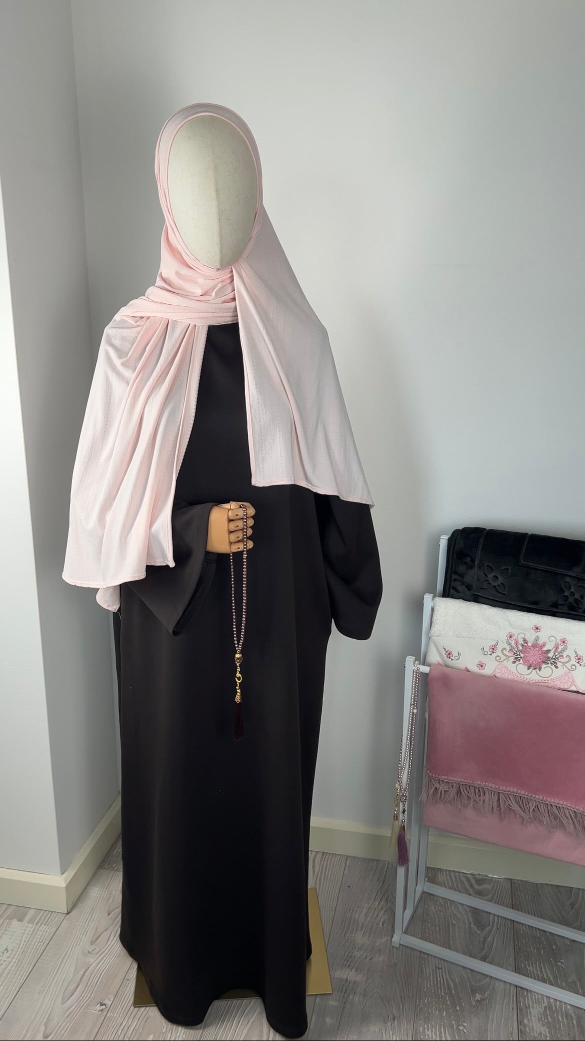 COMFY JERSEY DRESS DARK BROWN