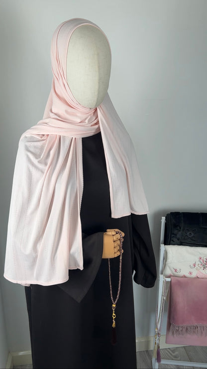 COMFY JERSEY DRESS DARK BROWN