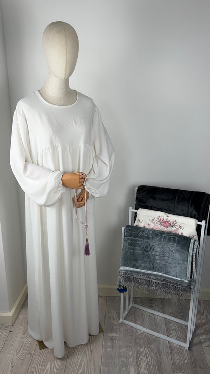 JAZZ ABAYA WHITE