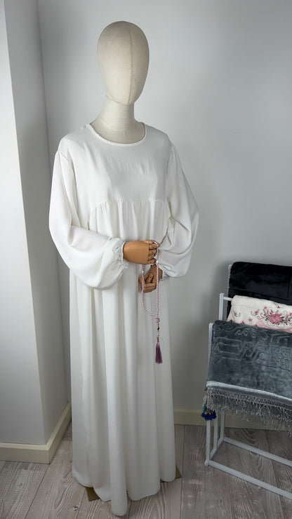 JAZZ ABAYA WHITE
