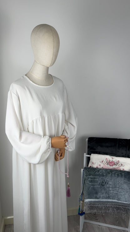JAZZ ABAYA WHITE