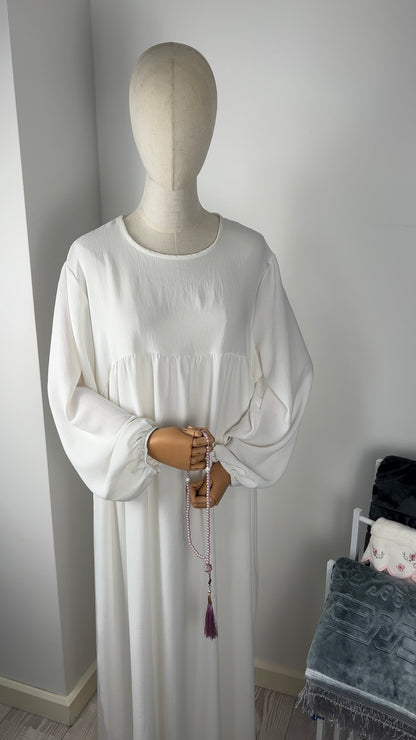 JAZZ ABAYA WHITE