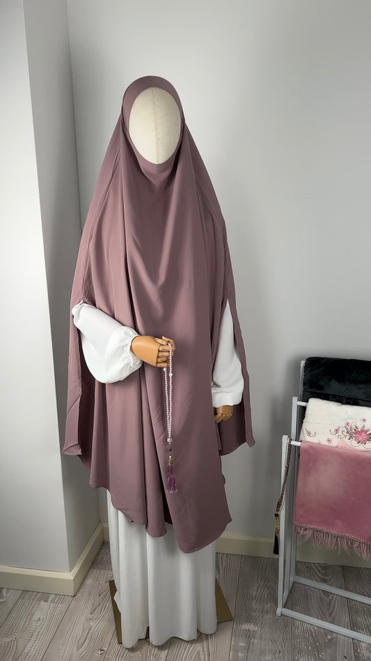 LONG KHIMAR PURPLE PINK