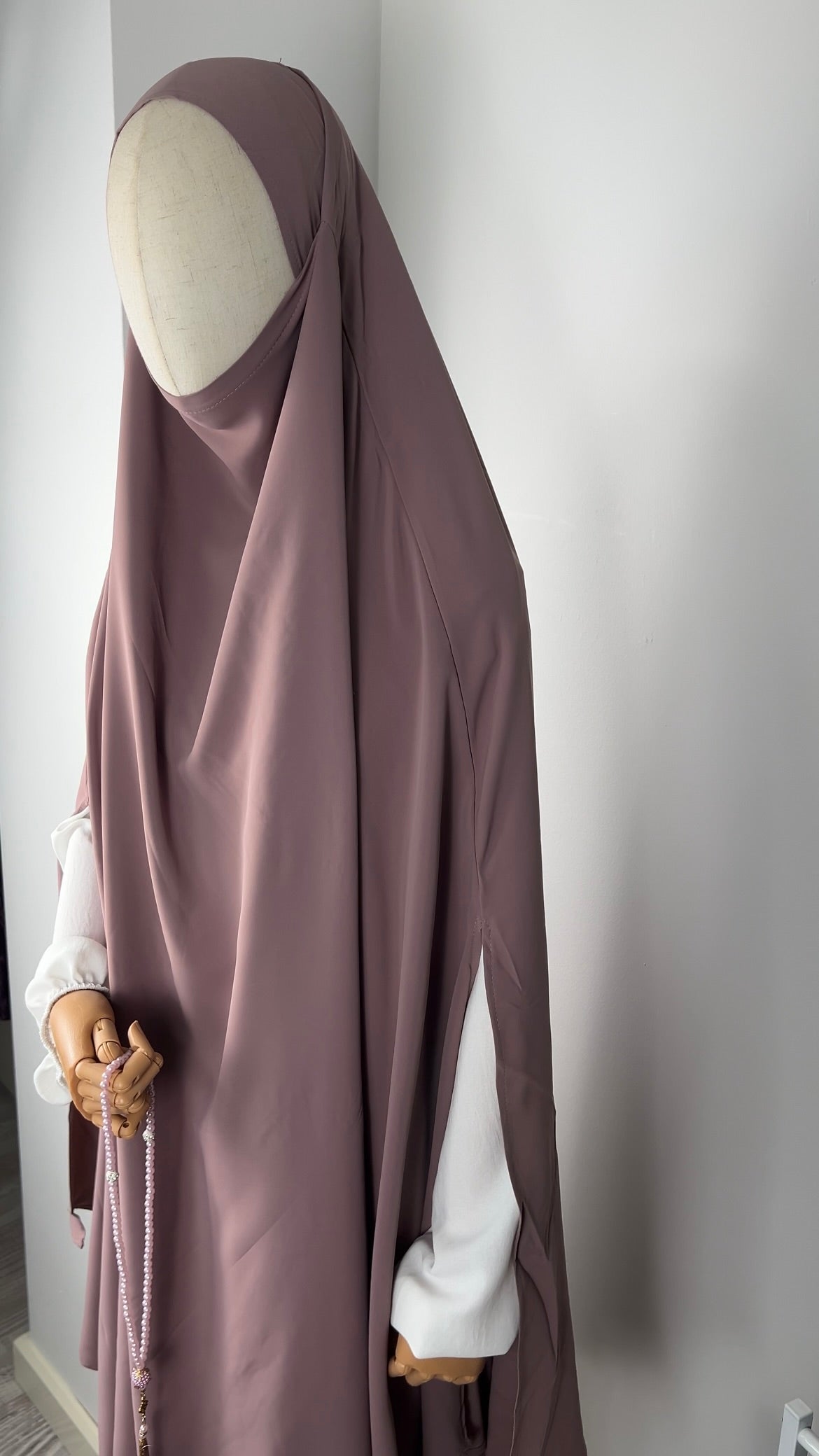 LONG KHIMAR PURPLE PINK