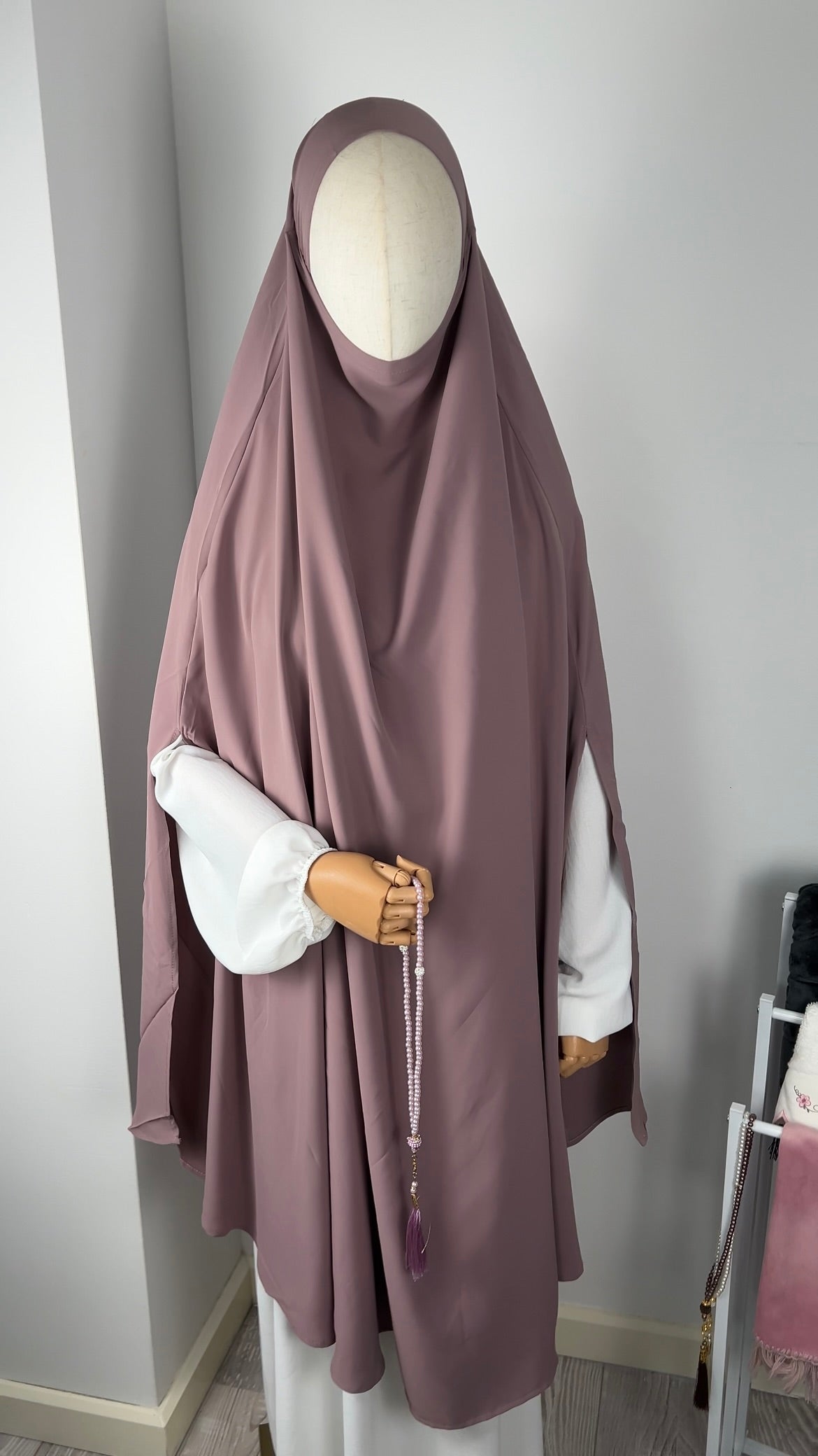 LONG KHIMAR PURPLE PINK