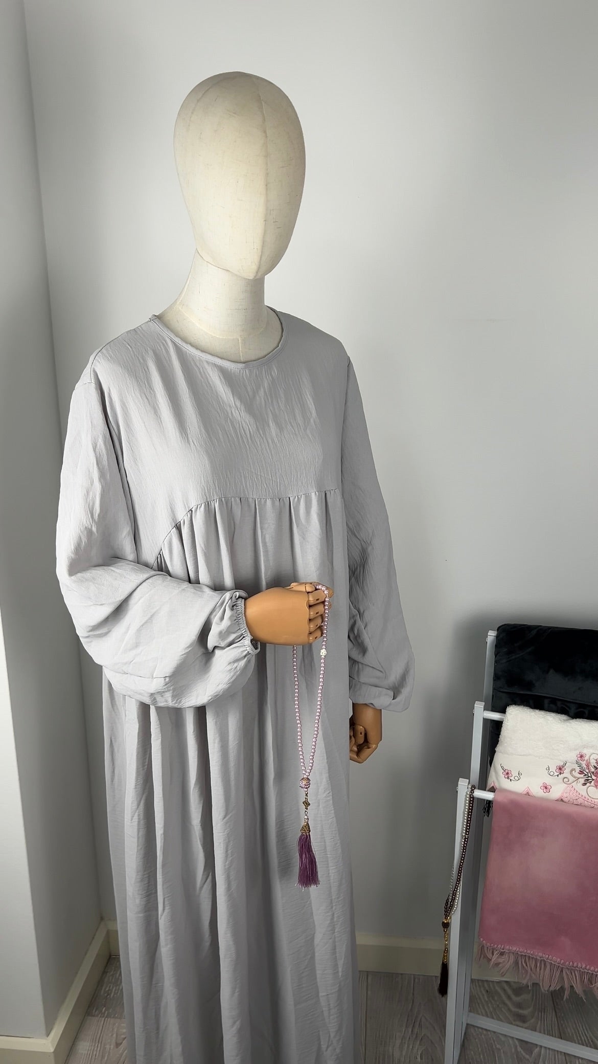 JAZZ ABAYA LIGHTGREY