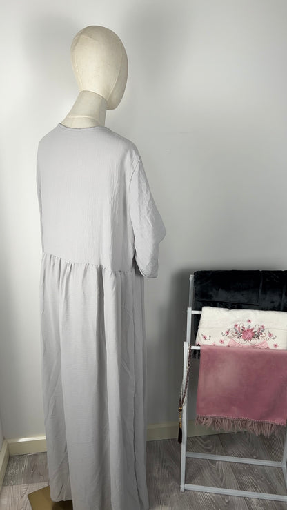 JAZZ ABAYA LIGHTGREY