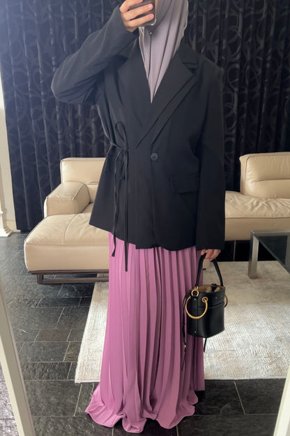 PURPLE PINK PLISSÉ SKIRT