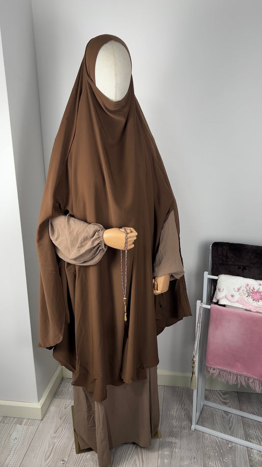 LONG KHIMAR CHOCO