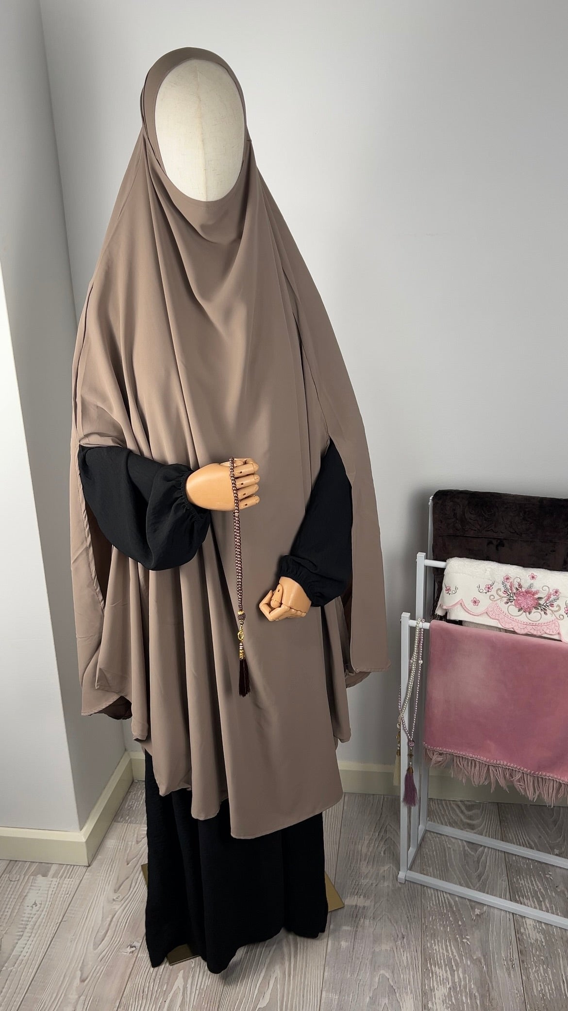 LONG KHIMAR TAUPE