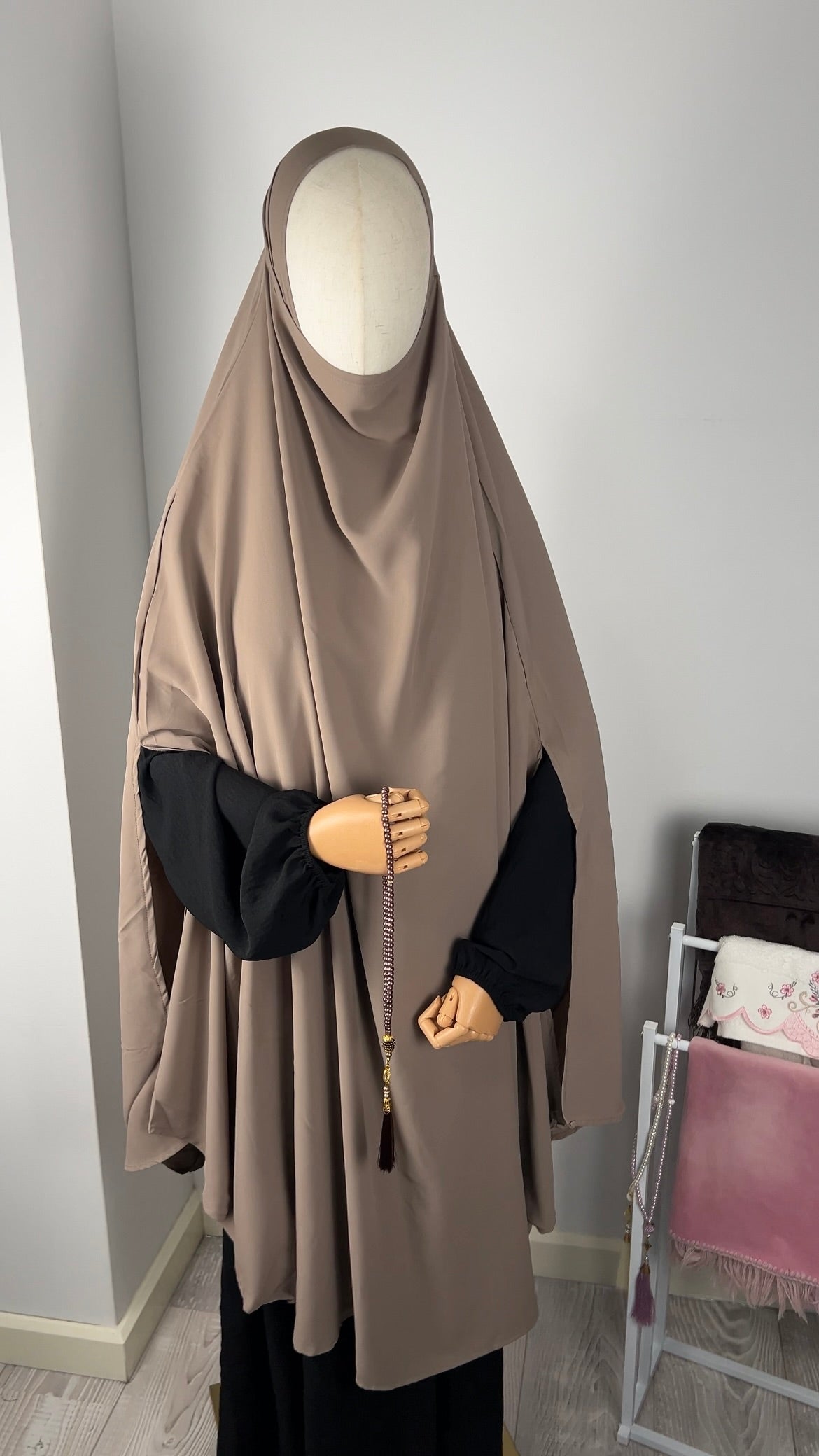 LONG KHIMAR TAUPE
