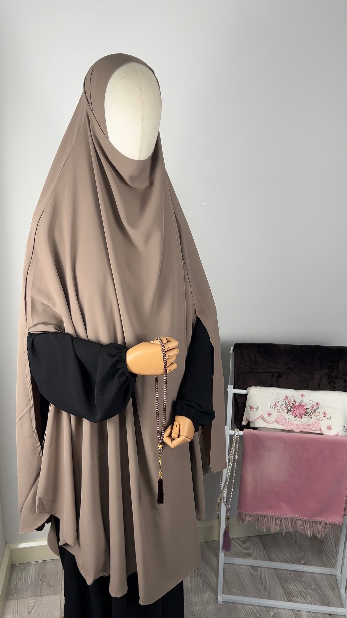 LONG KHIMAR TAUPE