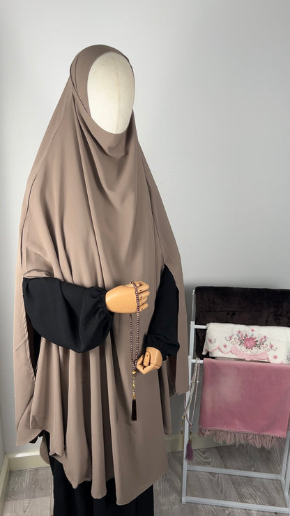 LONG KHIMAR TAUPE