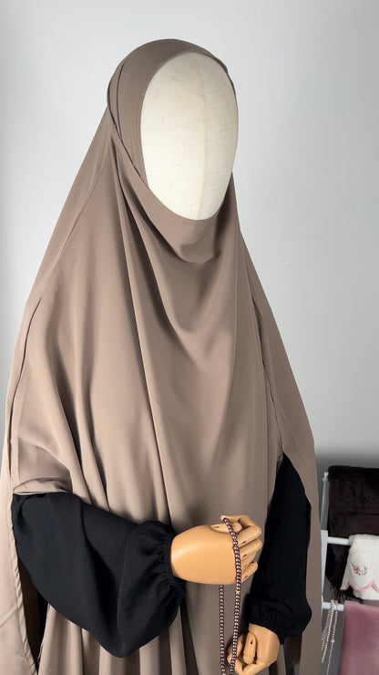 LONG KHIMAR TAUPE