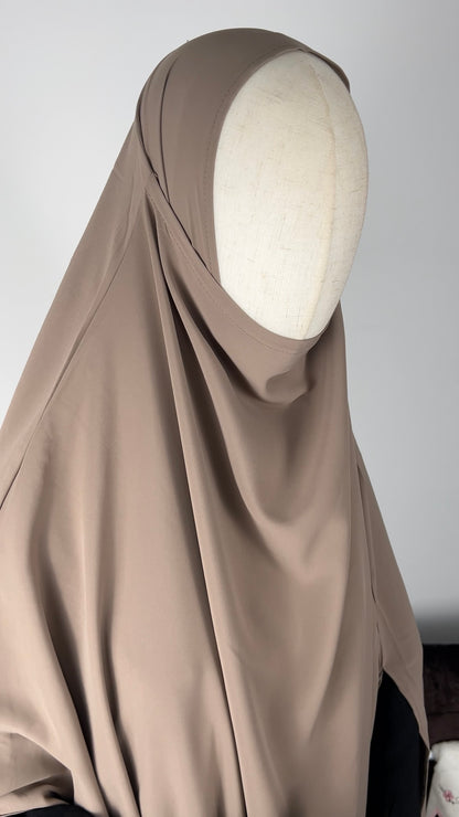LONG KHIMAR TAUPE