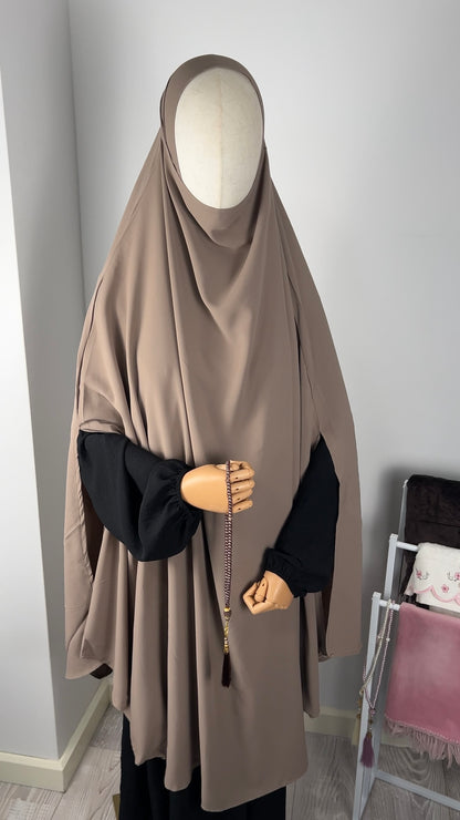 LONG KHIMAR TAUPE