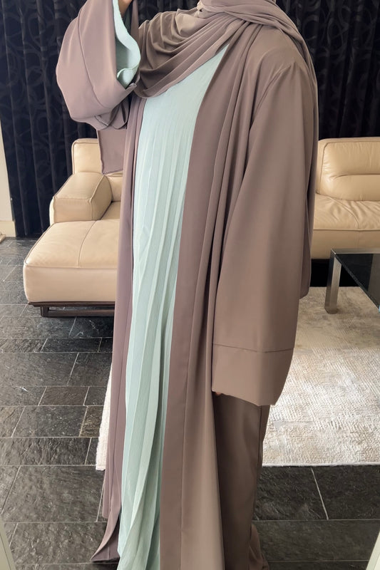 PURPLE TAUPE ESSENTIAL SILK ABAYA