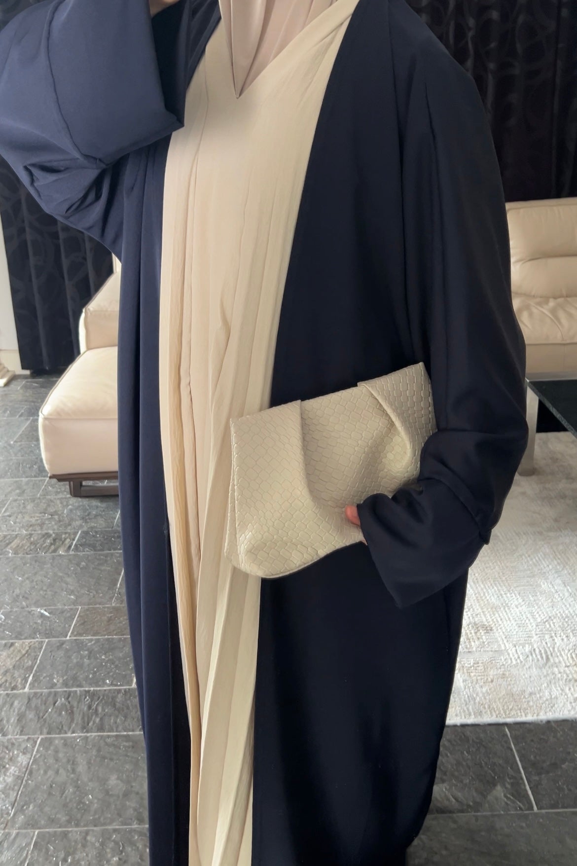 NAVY ESSENTIAL ABAYA