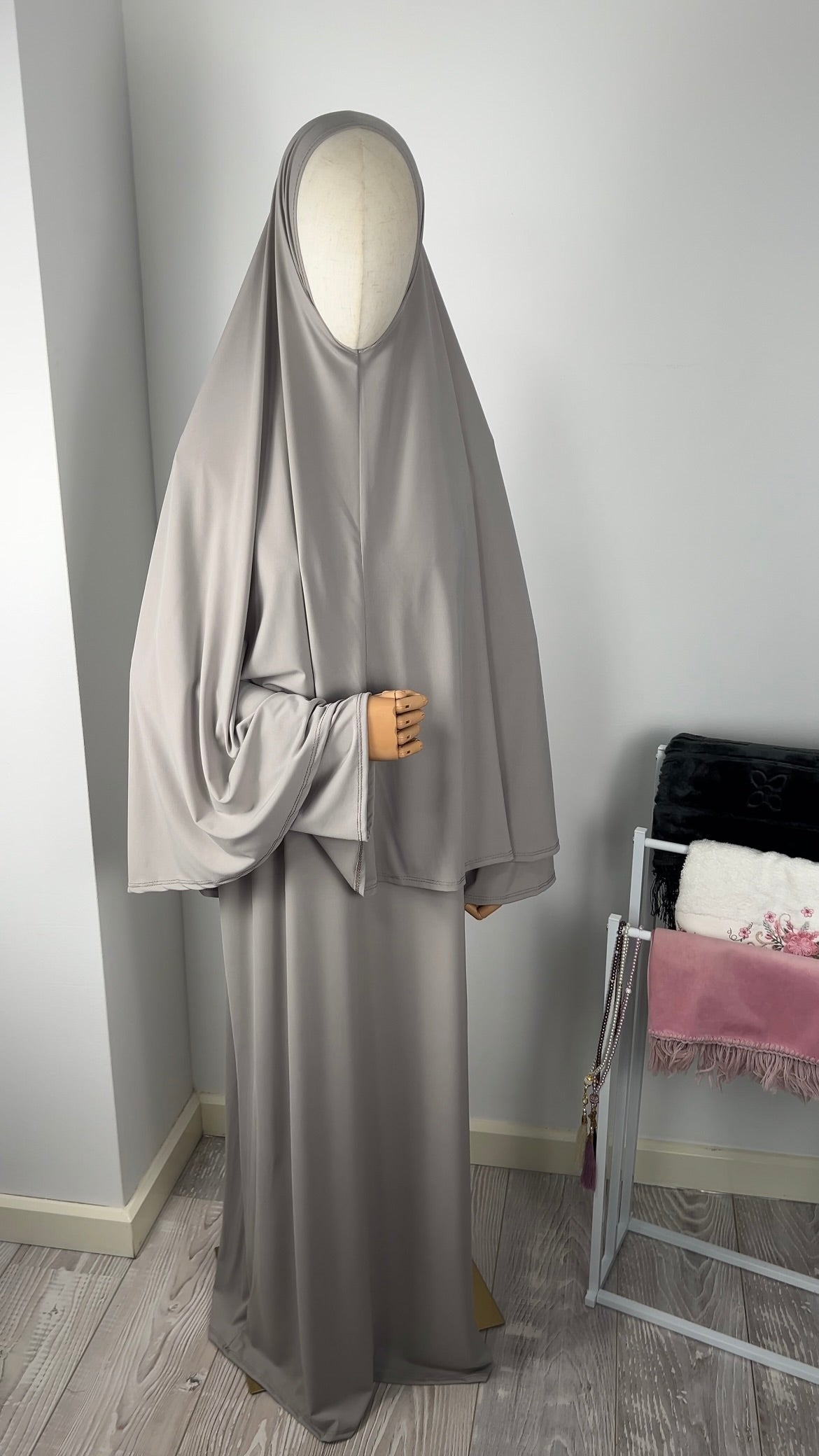 ABAYA KHIMAR SET LIGHT TAUPE
