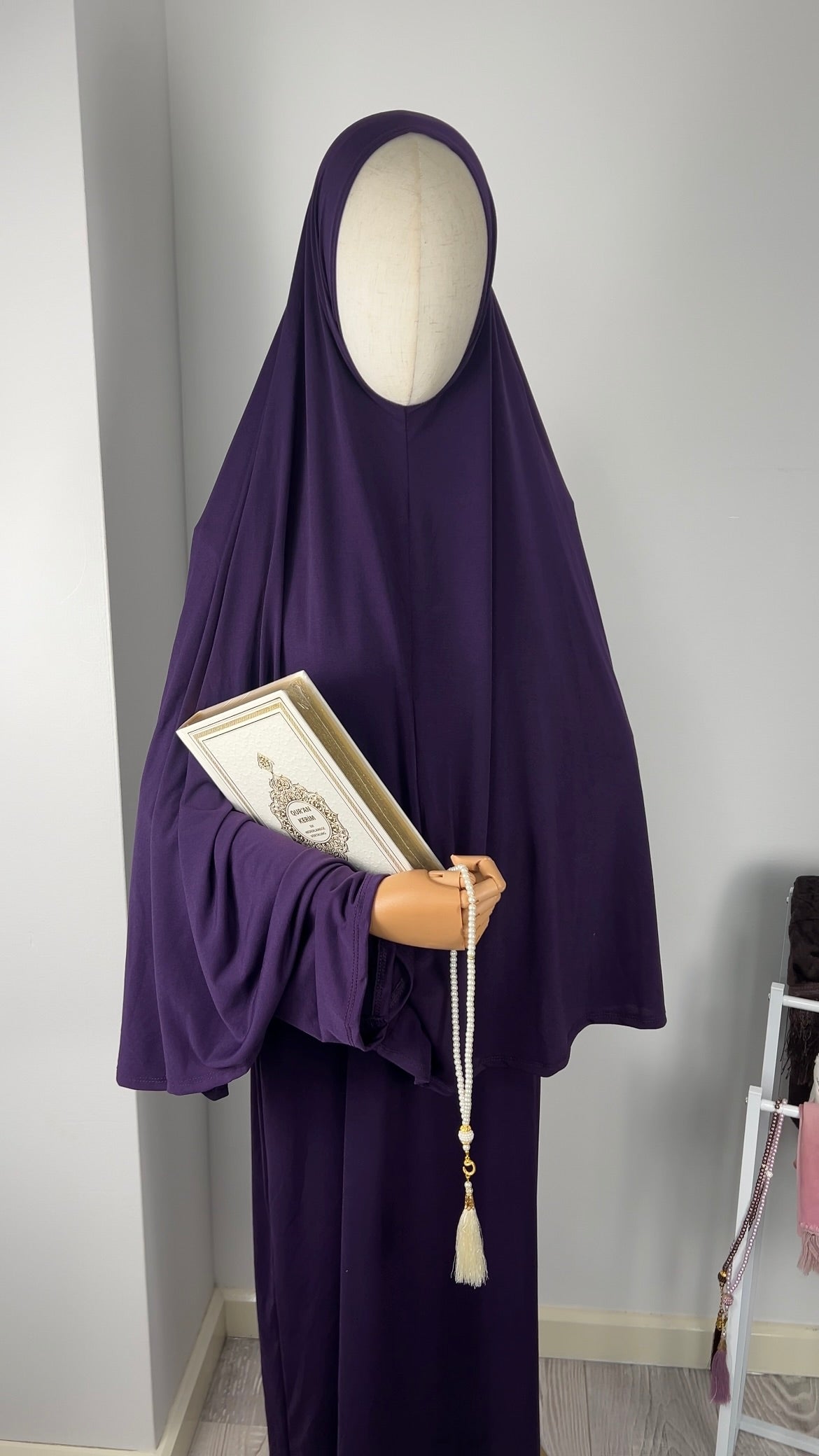 ABAYA KHIMAR SET PURPLE