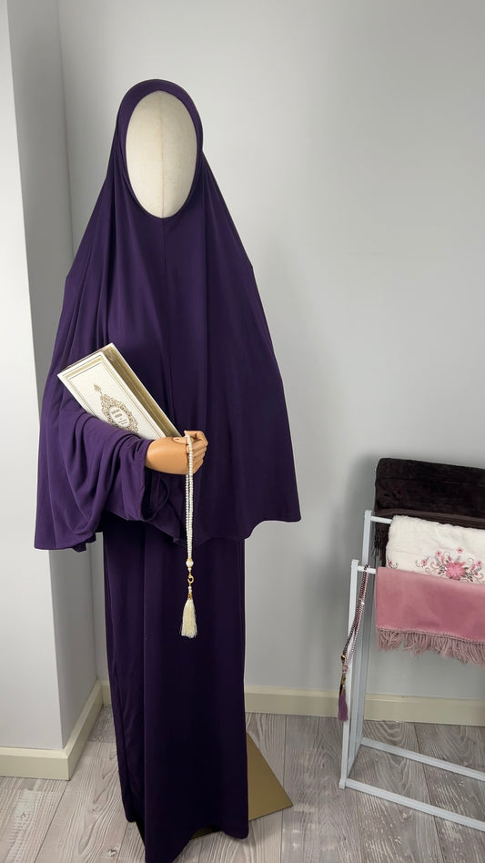 ABAYA KHIMAR SET PURPLE