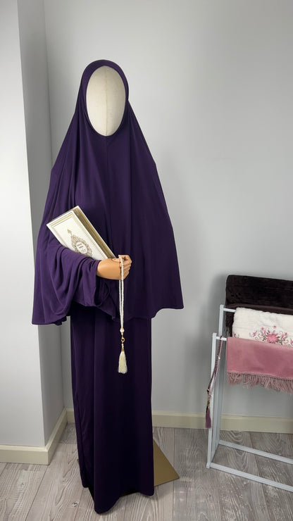 ABAYA KHIMAR SET PURPLE